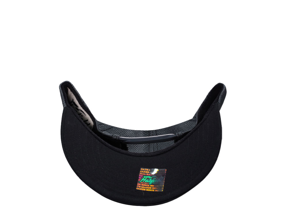Hatfield Original Script Black Gray Trucker Snapback Cap