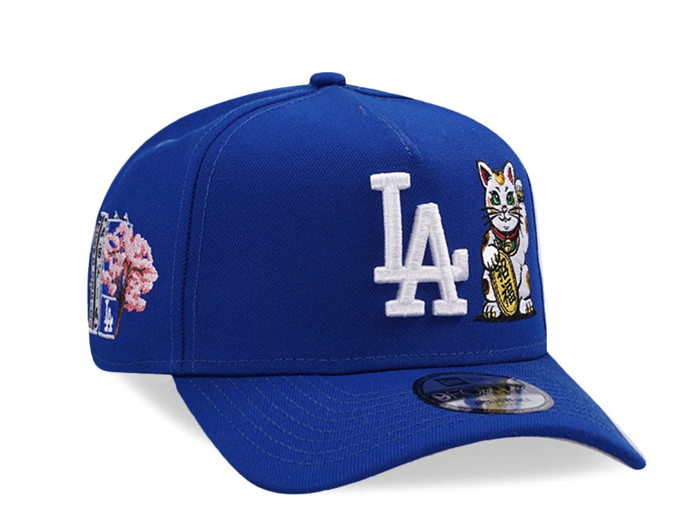 New Era Los Angeles Dodgers Tokyo Series Cat Royal Blue Prime Edition 9Forty A Frame Snapback Cap