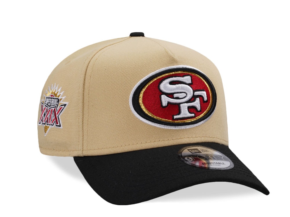 New Era San Francisco 49ers Super Bowl XXIX Gold Two Tone Edition 9Forty A Frame Snapback Cap