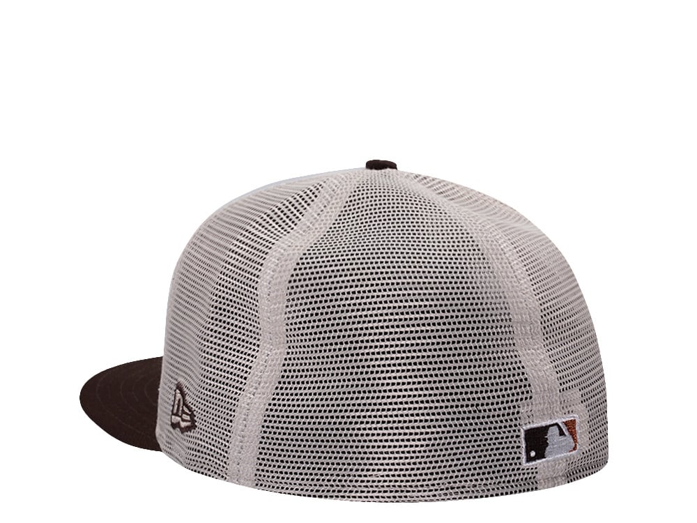 New Era Texas Rangers All Star Game 1995 Stone Two Tone Edition 59Fifty Trucker Fitted Cap