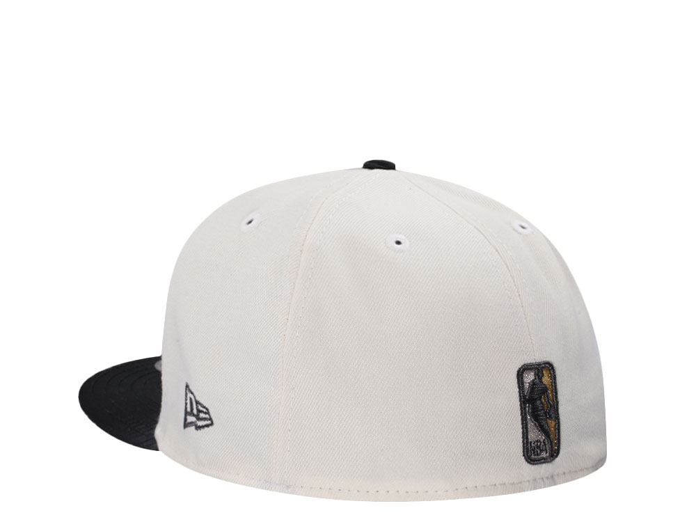 New Era San Antonio Spurs 50th Anniversary Chrome Satin Brim Two Tone Edition 59Fifty Fitted Cap