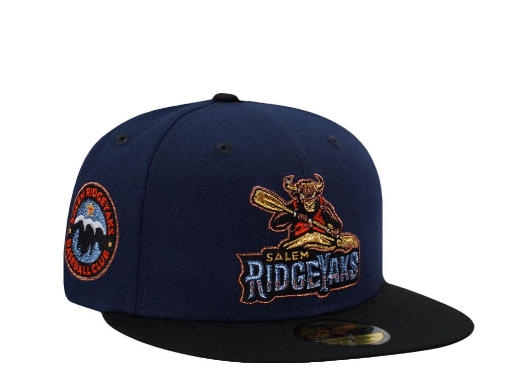 New Era Salem Ridge Yaks Metallic Navy Two Tone Edition 59Fifty Fitted Cap