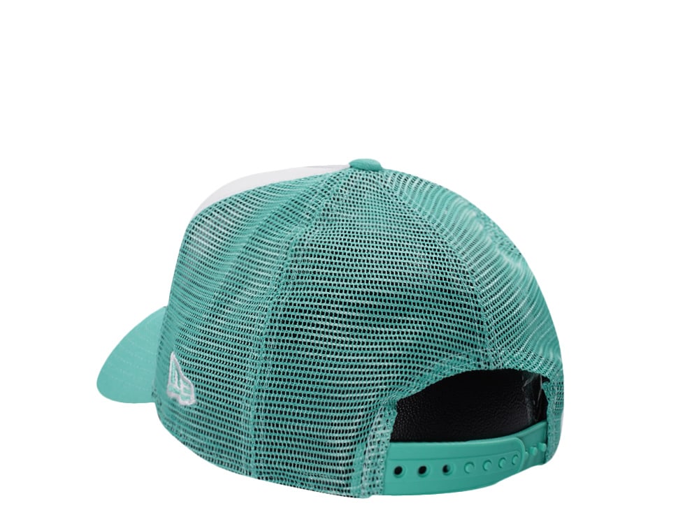 New Era New York Yankees Mint White Two Tone Edition 9Forty A Frame Trucker Snapback Cap