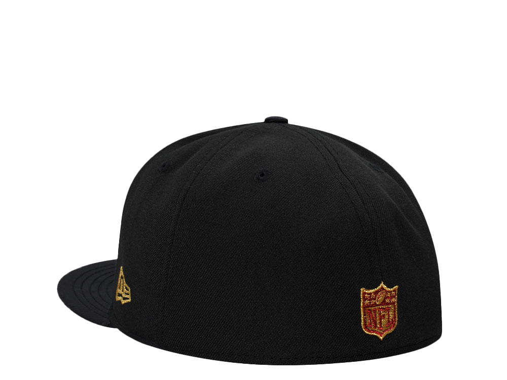 New Era Kansas City Chiefs 60 Seasons Black Satin Brim Prime Edition 59Fifty Fitted Cap