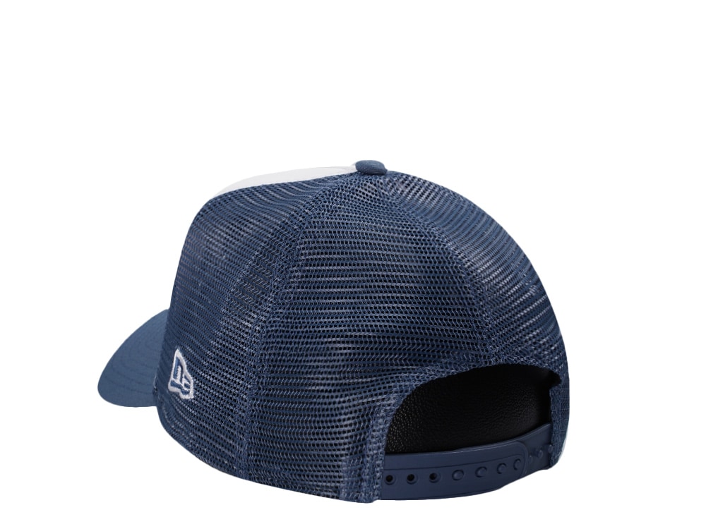 New Era New York Yankees Indigo White Two Tone Edition 9Forty A Frame Trucker Snapback Cap