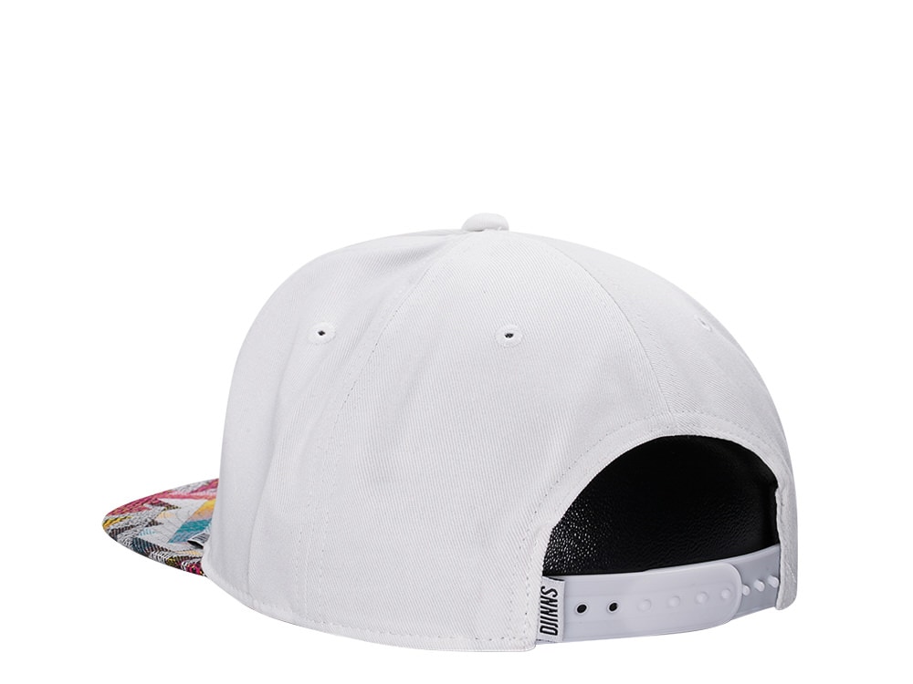 Djinns Rubber Aztek White Snapback Cap