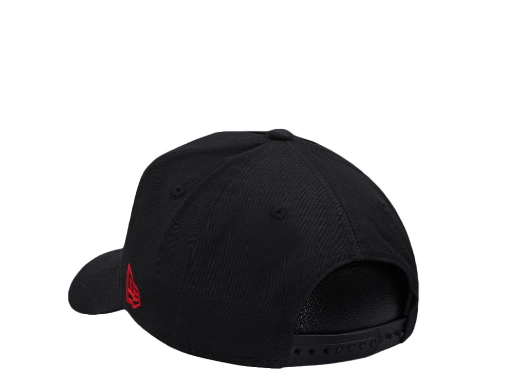 New Era Buffalo Bisons Black and Red 9Forty A Frame Snapback Cap