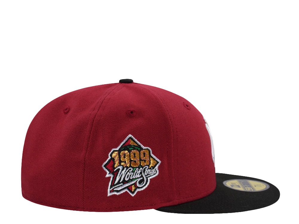 New Era New York Yankees World Series 1999 Lucky Cat Brick Red Two Tone Edition 59Fifty Fitted Cap