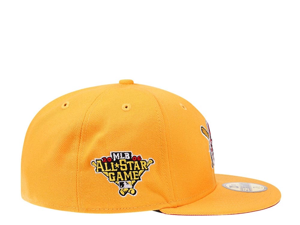 New Era Pittsburgh Pirates All Star Game 2006 Yellow Red Edition 59Fifty Fitted Cap