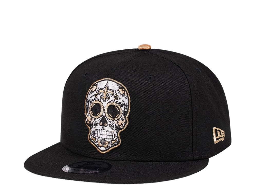 New Era New Orleans Saints Skull Edition 9Fifty Snapback Cap
