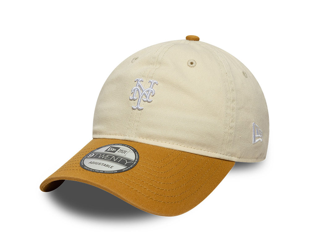 New Era New York Mets Washed Mini Logo Two Tone 9Twenty Strapback Cap
