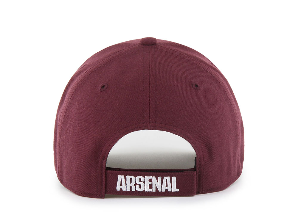 47 Brand Arsenal FC Dark Maroon MVP Strapback Cap | TOPPERZSTORE.CO.UK