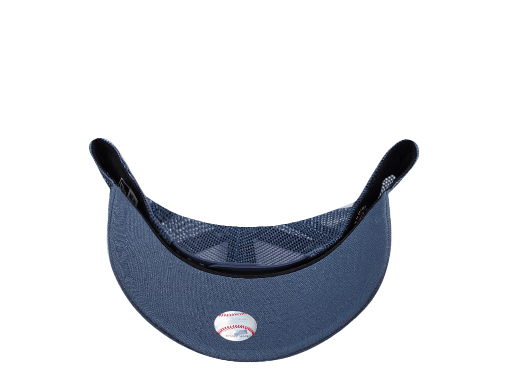 New Era Los Angeles Dodgers Indigo White Two Tone Edition 9Forty A Frame Trucker Snapback Cap