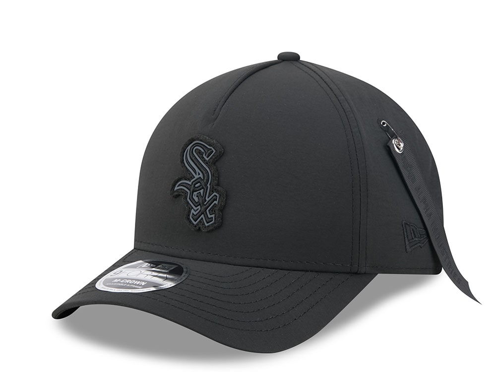 New Era Alpha Industries Chicago White Sox Black Prime Edition 9Forty M Crown A Frame Snapback Cap
