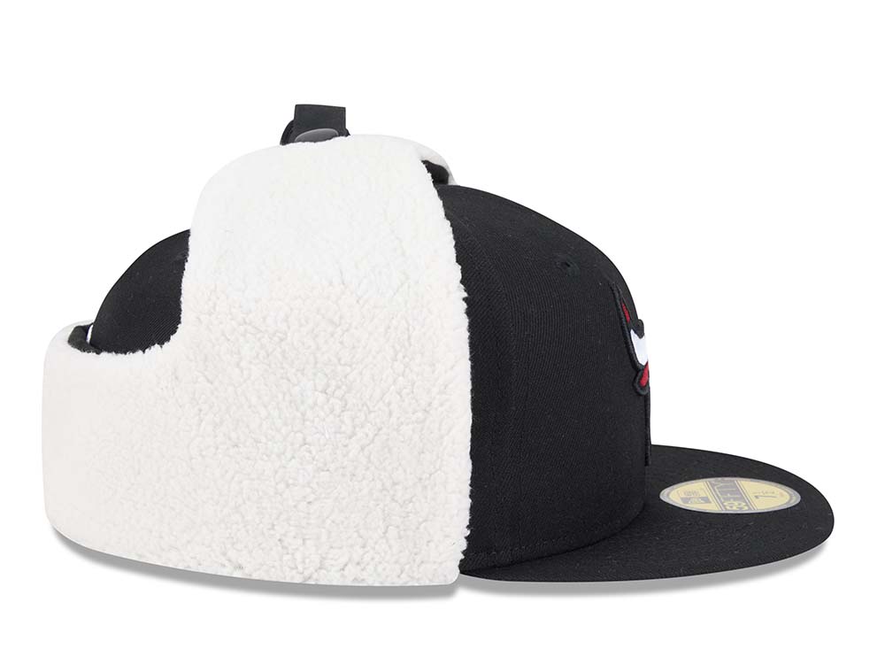 New Era Chicago Bulls Classic Black 59Fifty Dogear Fitted Cap