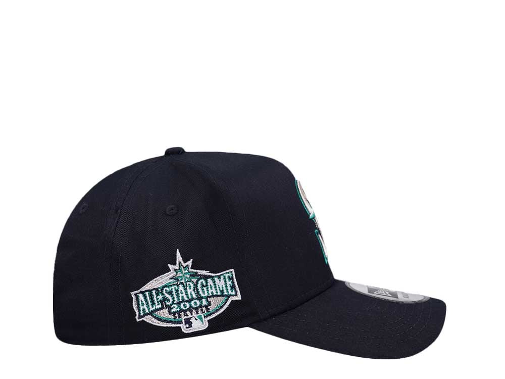New Era Seattle Mariners All Star Game 2001 Navy Throwback Edition 9Forty A Frame Snapback Cap