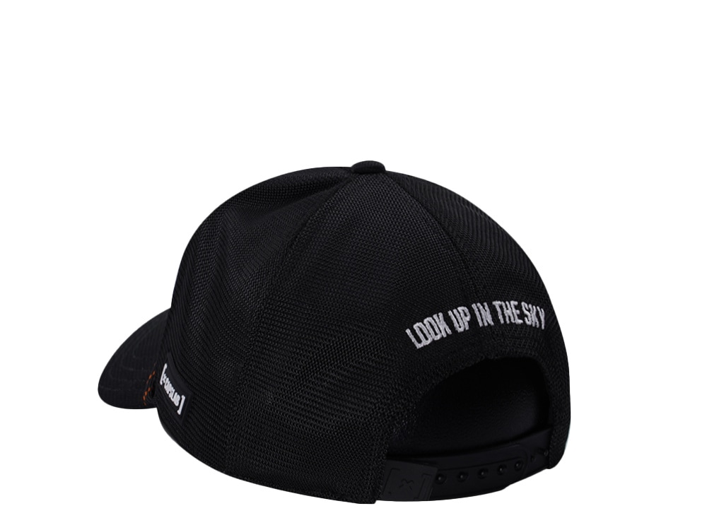 Capslab Superman Silver Logo Black Trucker Snapback Cap
