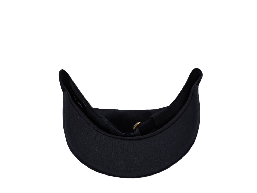 Brixton Logo Black Strapback Cap
