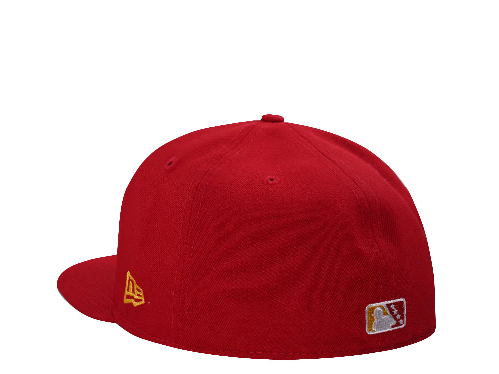New Era Northwestern Arkansas Growlin' Chickens Scarlet Prime Edition 59Fifty Fitted Cap