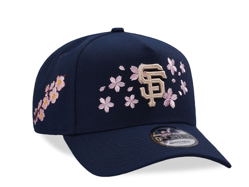 New Era San Francisco Giants Ocean Sakura Navy Prime Edition 9Forty A Frame Snapback Cap