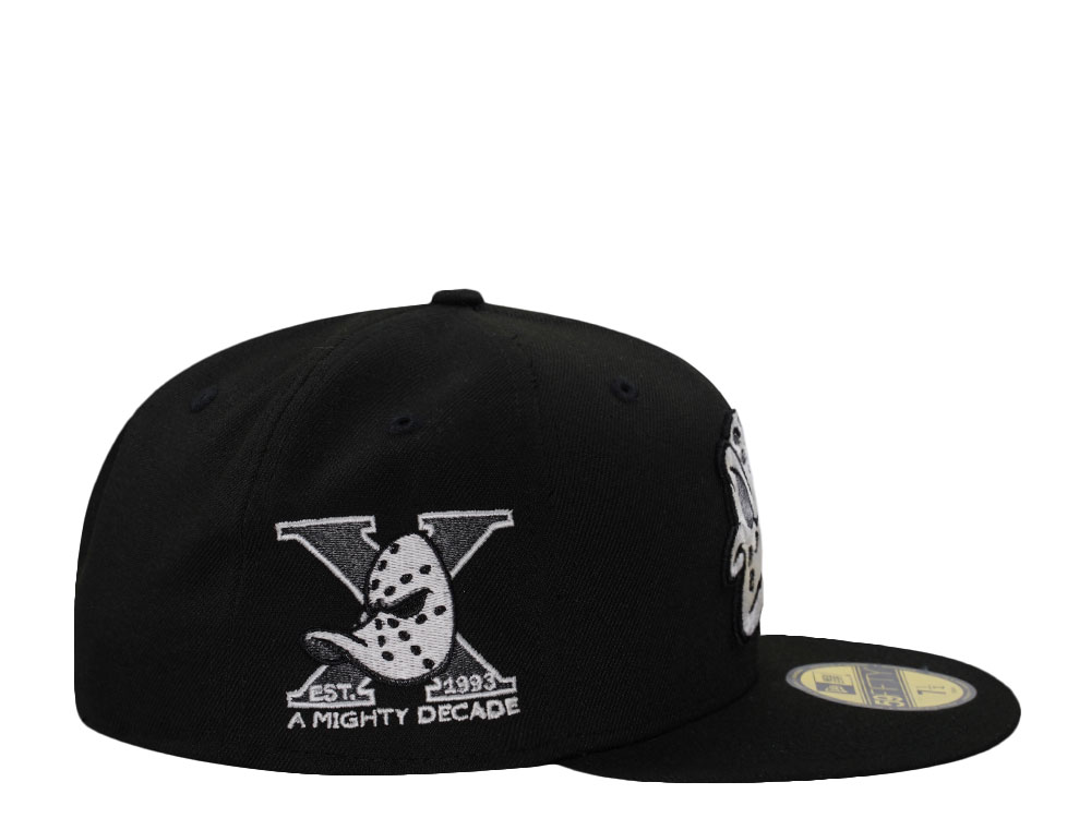 New Era Anaheim Ducks 10th Anniversary Black Prime Edition 59Fifty Fitted Cap