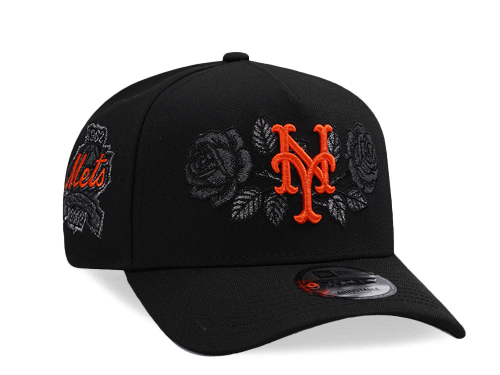 New Era New York Mets 40th Anniversary Black Prime Edition 9Forty A Frame Snapback Cap