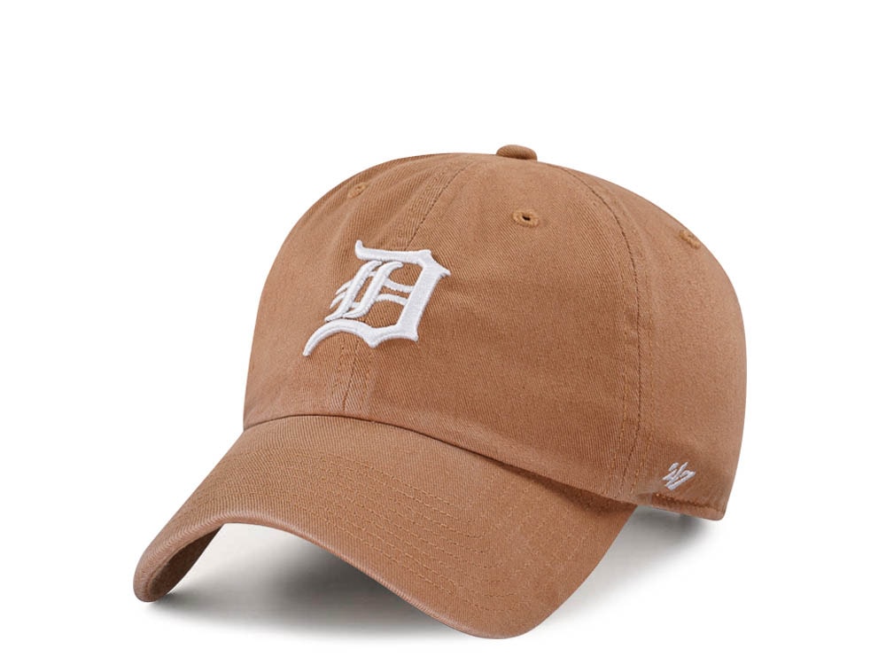 47Brand Detroit Tigers Camel Clean Up Strapback Cap