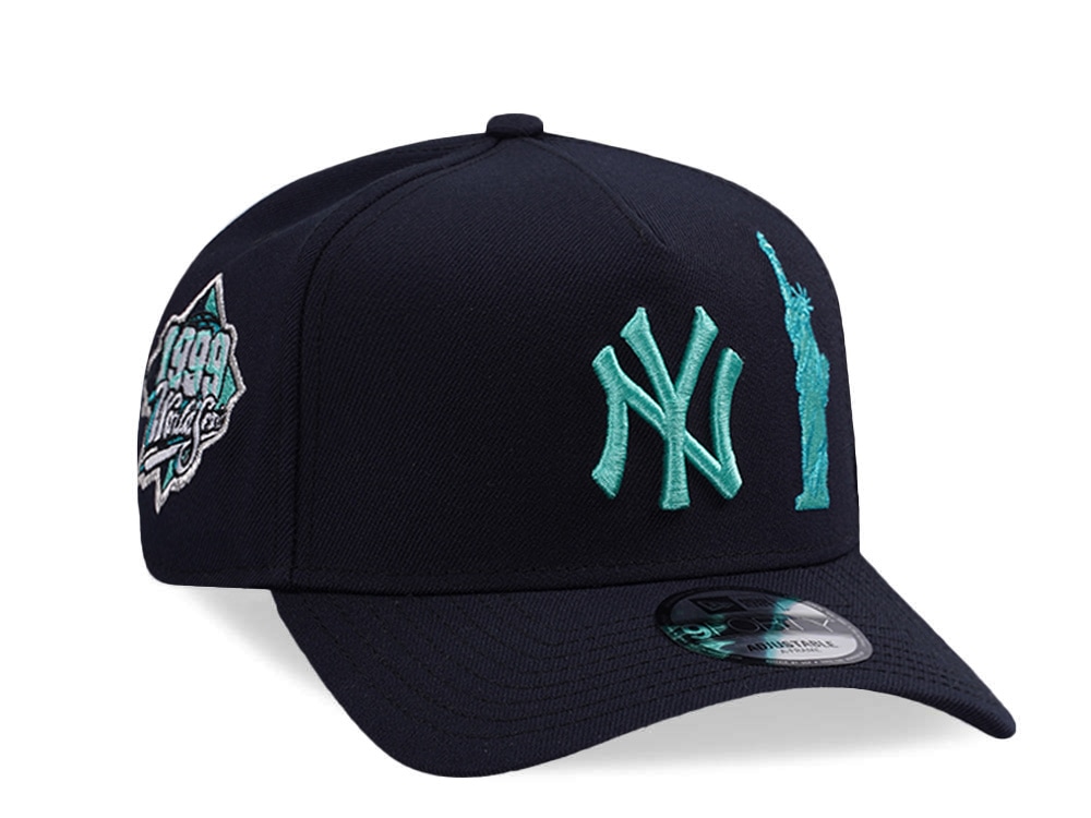 New Era New York Yankees World Series 1999 Navy Prime Edition 9Forty A Frame Snapback Cap