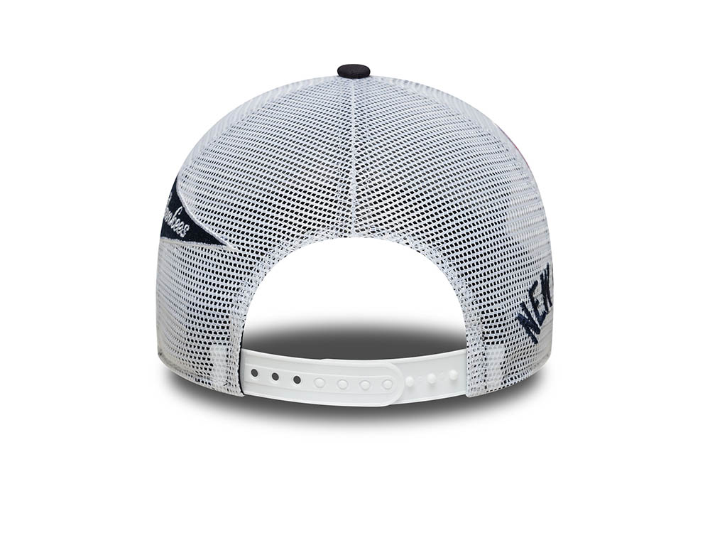 New Era New York Yankees Multi Patch 9Forty A Frame Trucker Snapback Cap