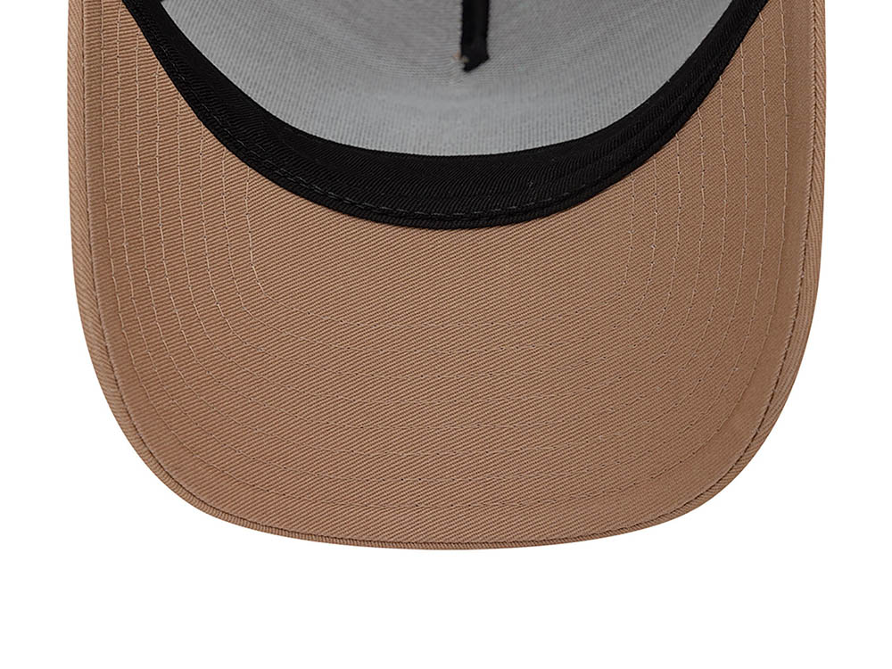 New Era State Patch Beige 9Forty A Frame Trucker Snapback Cap