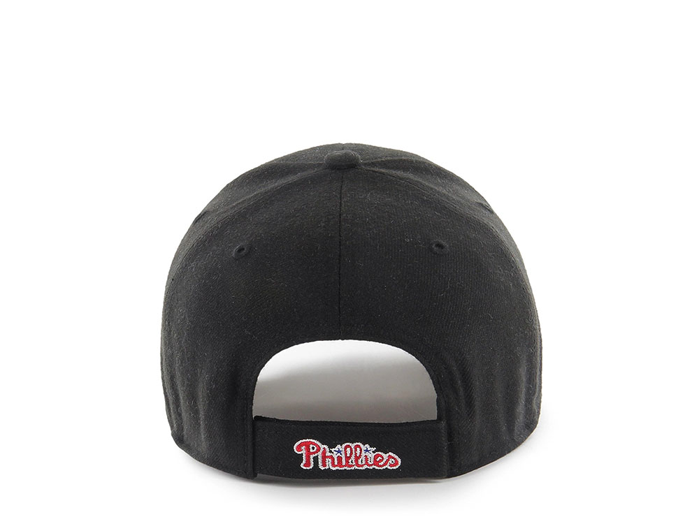 47Brand Philadelphia Phillies Black Classic Strapback Cap