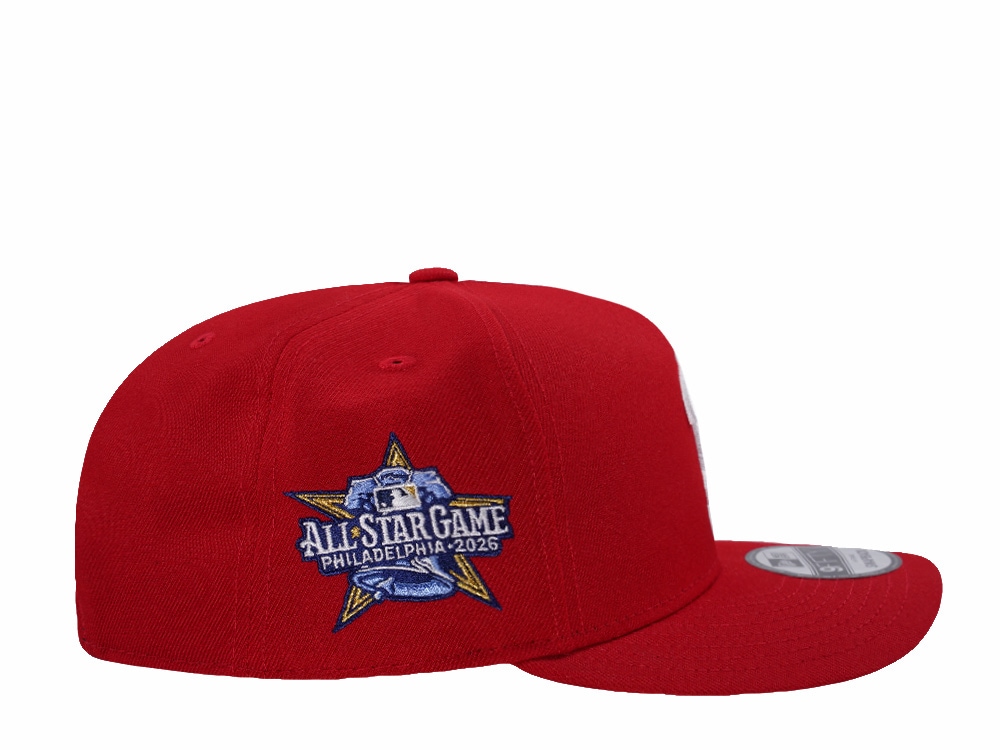 New Era Philadelphia Phillies All Star Game 2026 Scarlet Prime Edition 9Fifty A Frame Snapback Cap