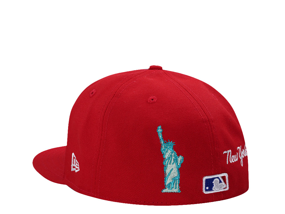 New Era New York Yankees 27x Champions Scarlet Prime Edition 59Fifty Fitted Cap