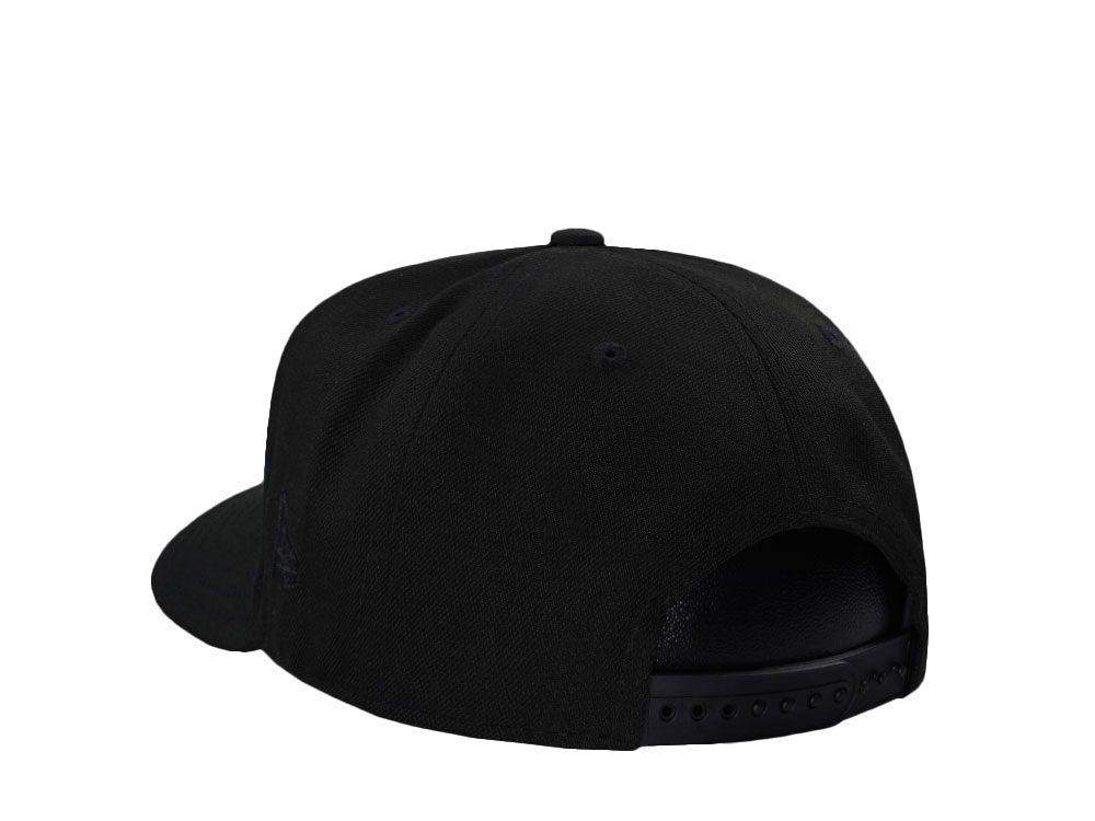 New Era New York Knicks Black Throwback Edition 9Fifty A Frame Snapback Cap