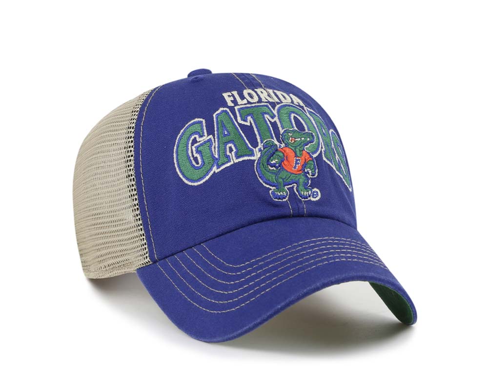 47Brand Florida Gators Vintage Royal Trucker Clean Up Snapback Cap
