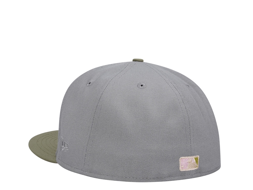 New Era Cleveland Guardians Progressive Field Blush Olive Two Tone Edition 59Fifty Fitted Cap