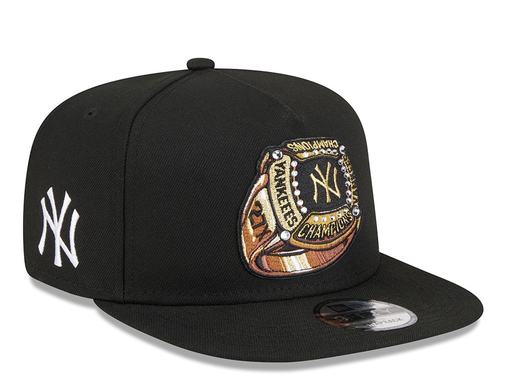 New Era New York Yankees Championship Ring Black Edition 9Fifty A Frame Snapback Cap