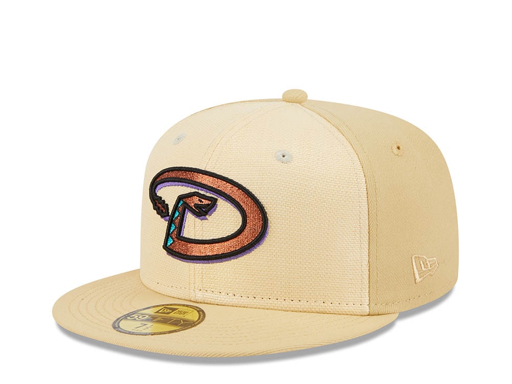 New Era Arizona Diamondbacks Raffia Front Vegas Gold Edition 59Fifty Fitted Cap
