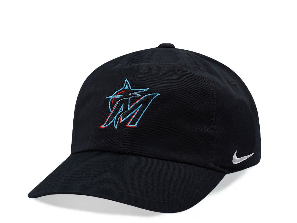 Nike Miami Marlins Club Black Edition Strapback Cap