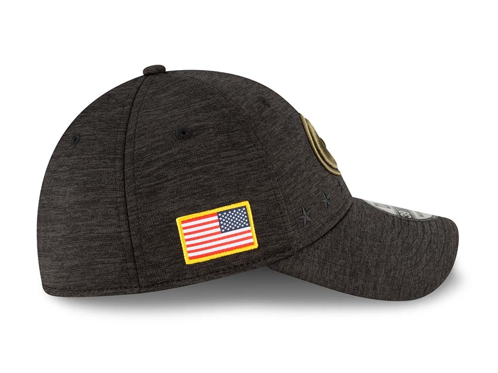 New Era Green Bay Packers Salute to Service 2020 39Thirty Stretch Cap