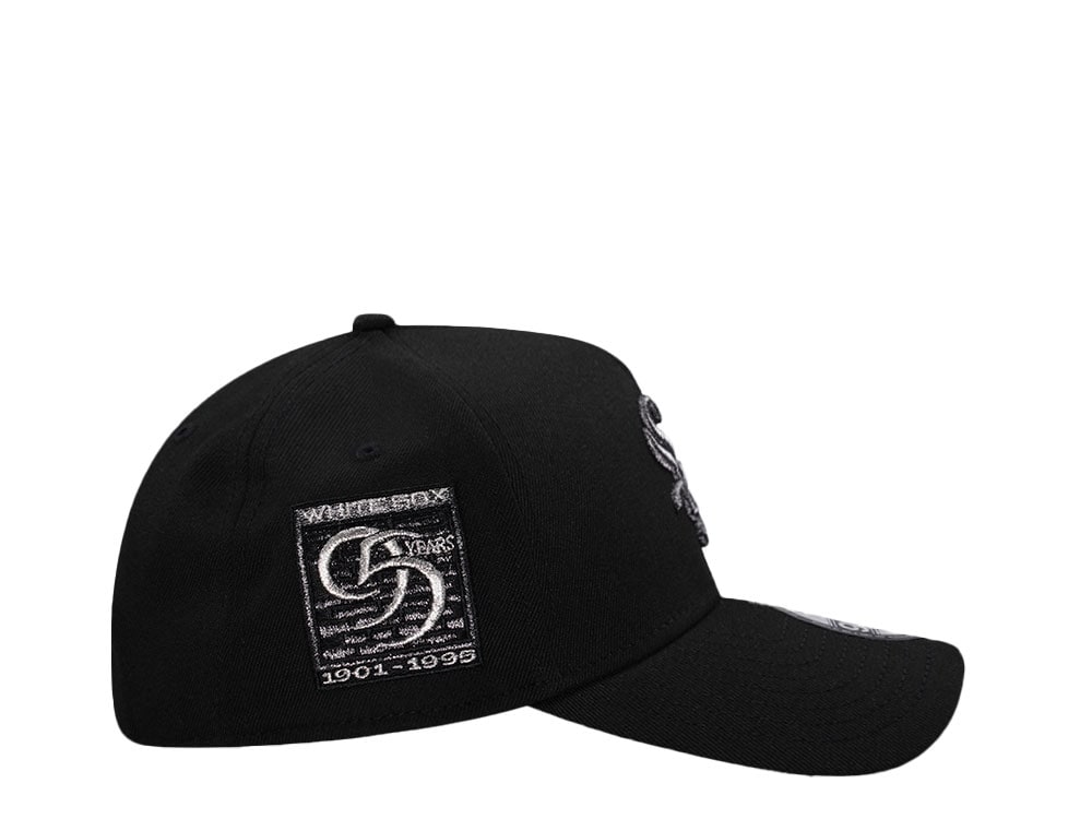New Era Chicago White Sox 95th Anniversary Black Edition  9Forty A Frame Snapback Cap