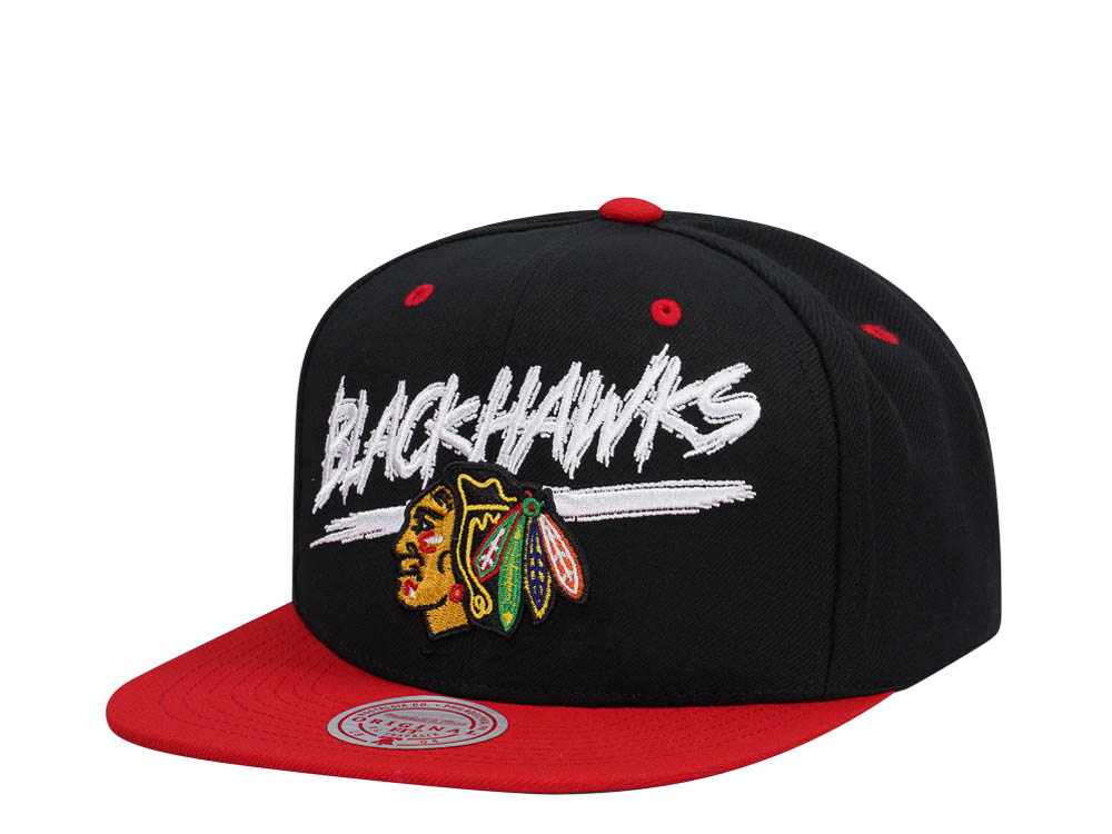 Mitchell & Ness Chicago Blackhawks Transcript Two Tone Snapback Cap