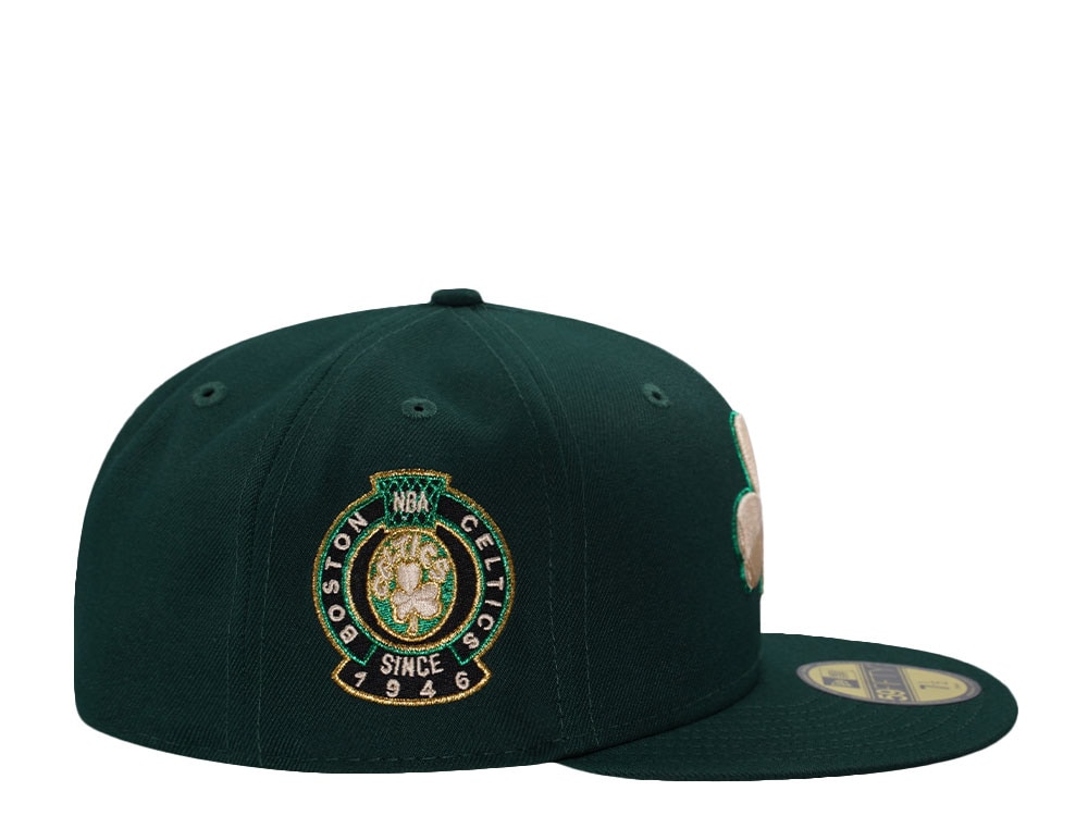 New Era Boston Celtics 80th Anniversary Dark Green Prime Edition 59Fifty Fitted Cap