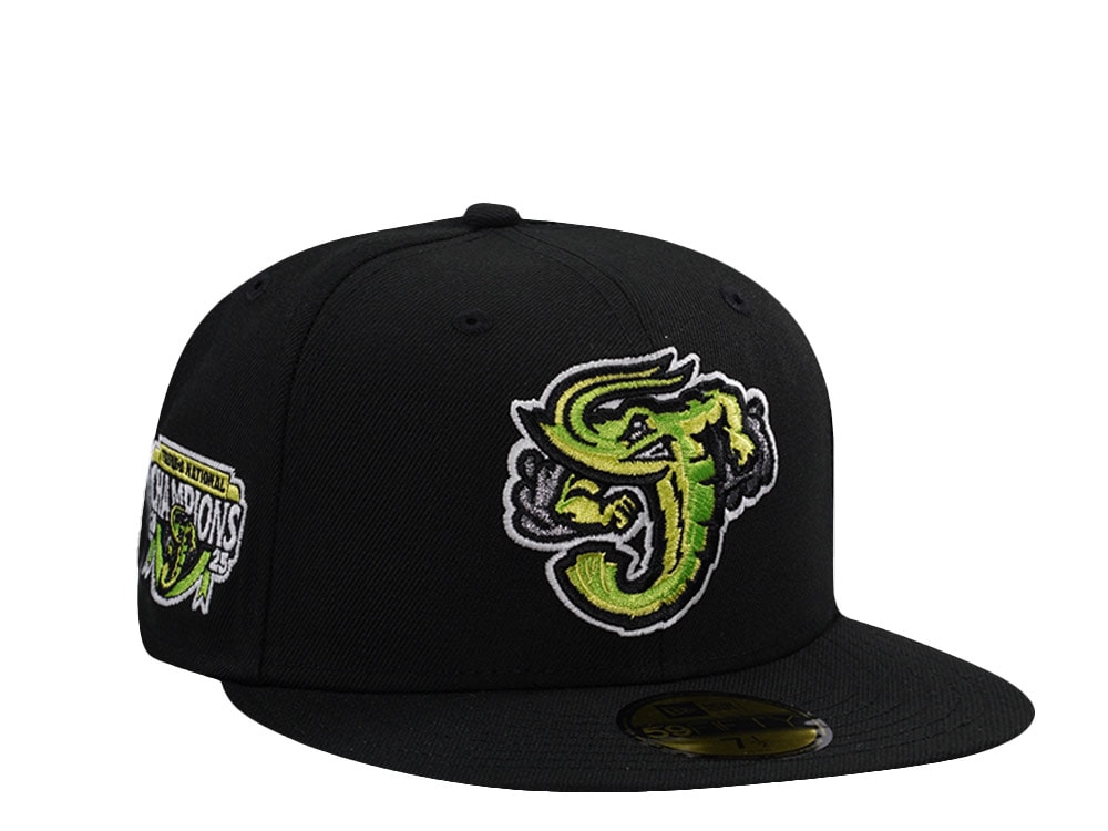 New Era Jacksonville Jumbo Shrimp Triple A National Champions 2025 Black Prime Edition 59Fifty Fitted Cap