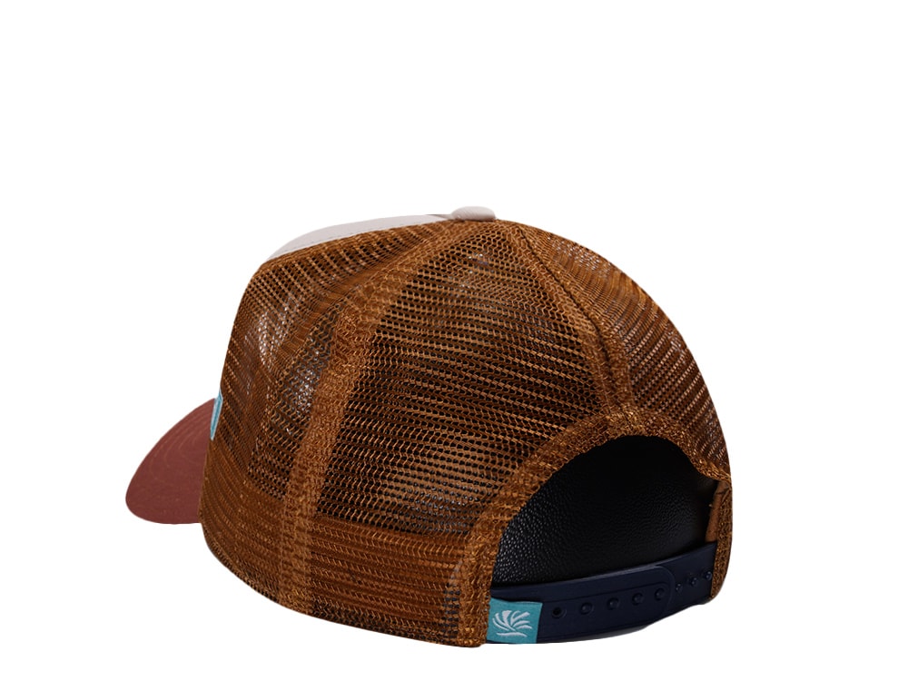 Djinns HFT Surfing Sucks White Coastal Edition Trucker Snapback Cap