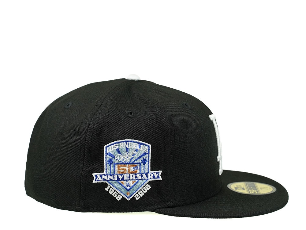 New Era Los Angeles Dodgers 50th Anniversary Black Edition 59Fifty Fitted Cap
