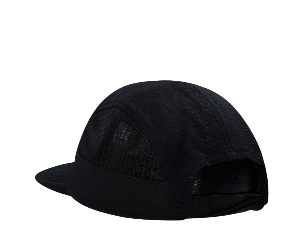 Djinns 5 Panel Black Waffle Mountain Drawcord Strapback Cap