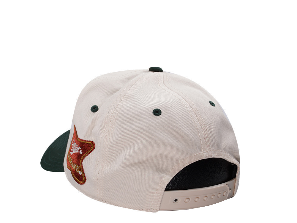 American Needle Miller High Life Ivory Roscoe Edition Snapback Cap