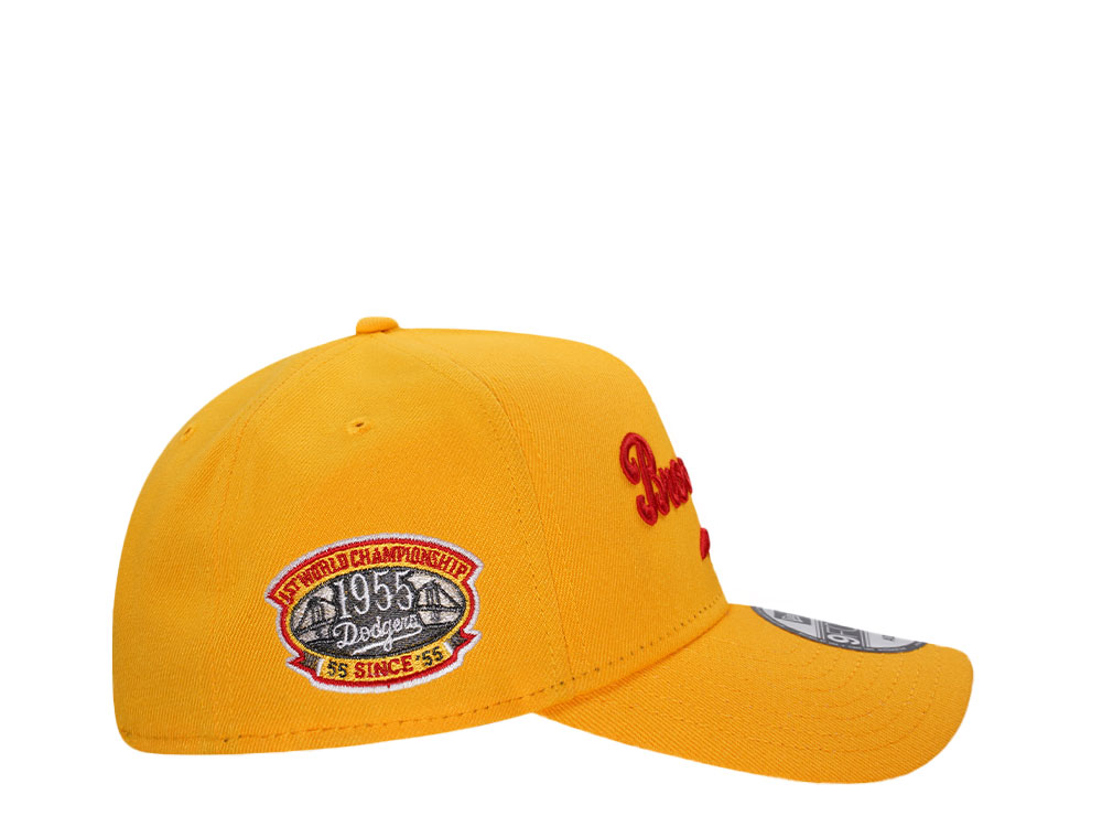 New Era Brooklyn Dodgers 1st World Championship Yellow Classic 9Forty A Frame Snapback Cap