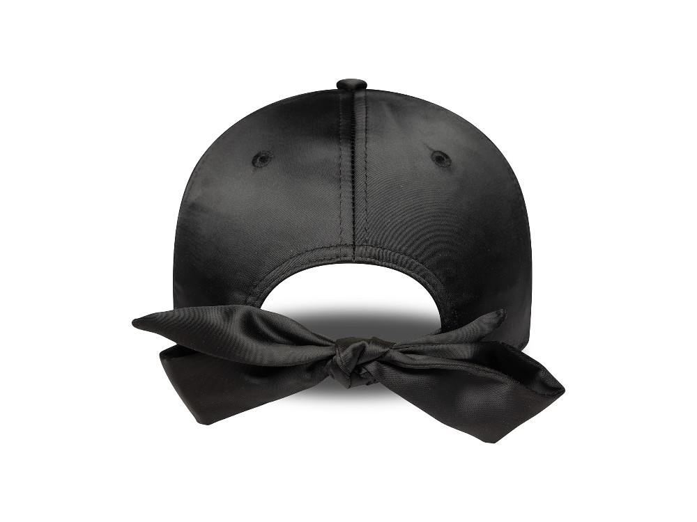 New Era New York Yankees Black Satin Womens 9Forty Bow Back Cap